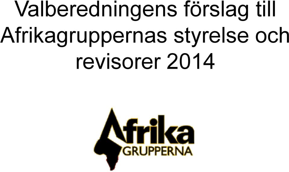 Afrikagruppernas