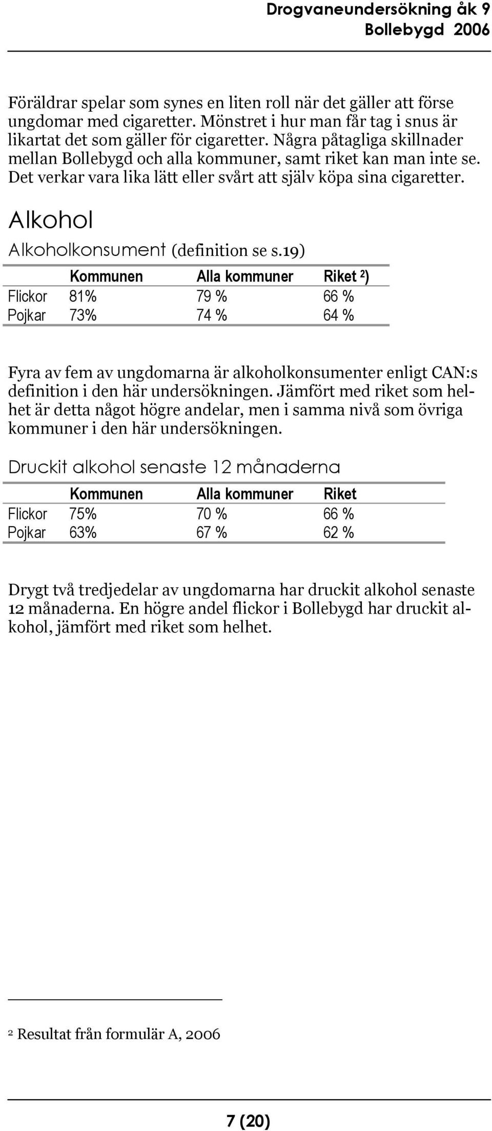 Alkohol Alkoholkonsument (definition se s.