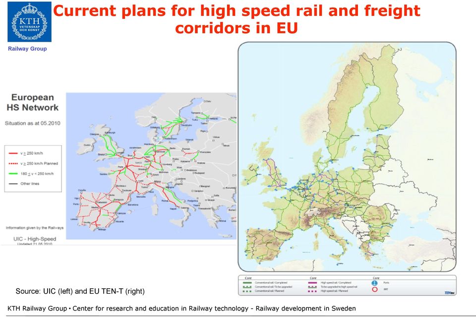 (right) KTH Railway Group Center for research and