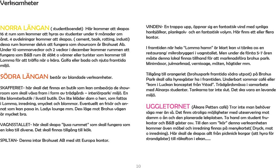 Under 10 sommarveckor och 2 veckor i december kommer rummen att fungera som B&B rum åt släkt o vänner eller turister som kommer till Lomma för att träffa när o kära.