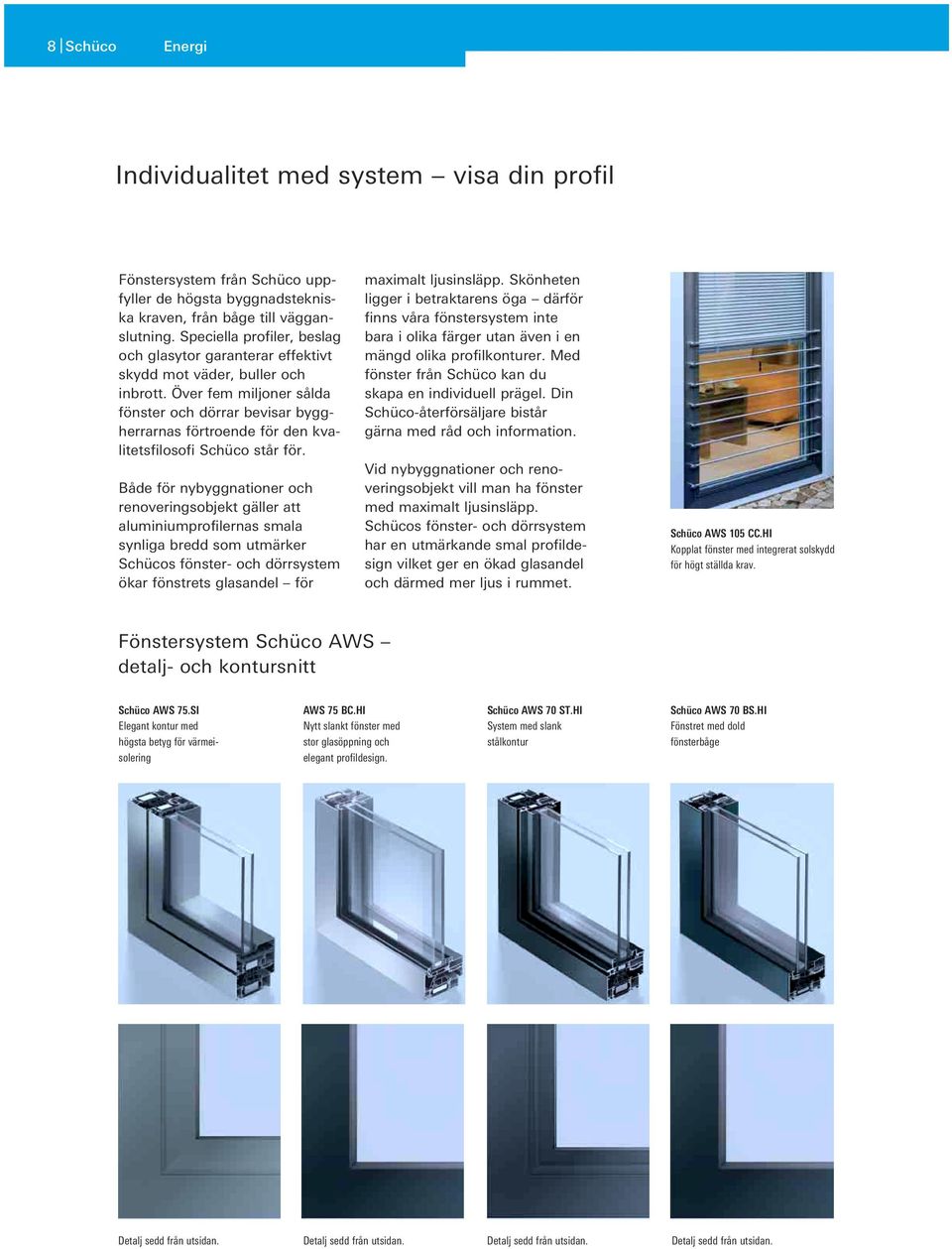 Över fem miljoner sålda fönster och dörrar bevisar byggherrarnas förtroende för den kvalitetsfilosofi Schüco står för.