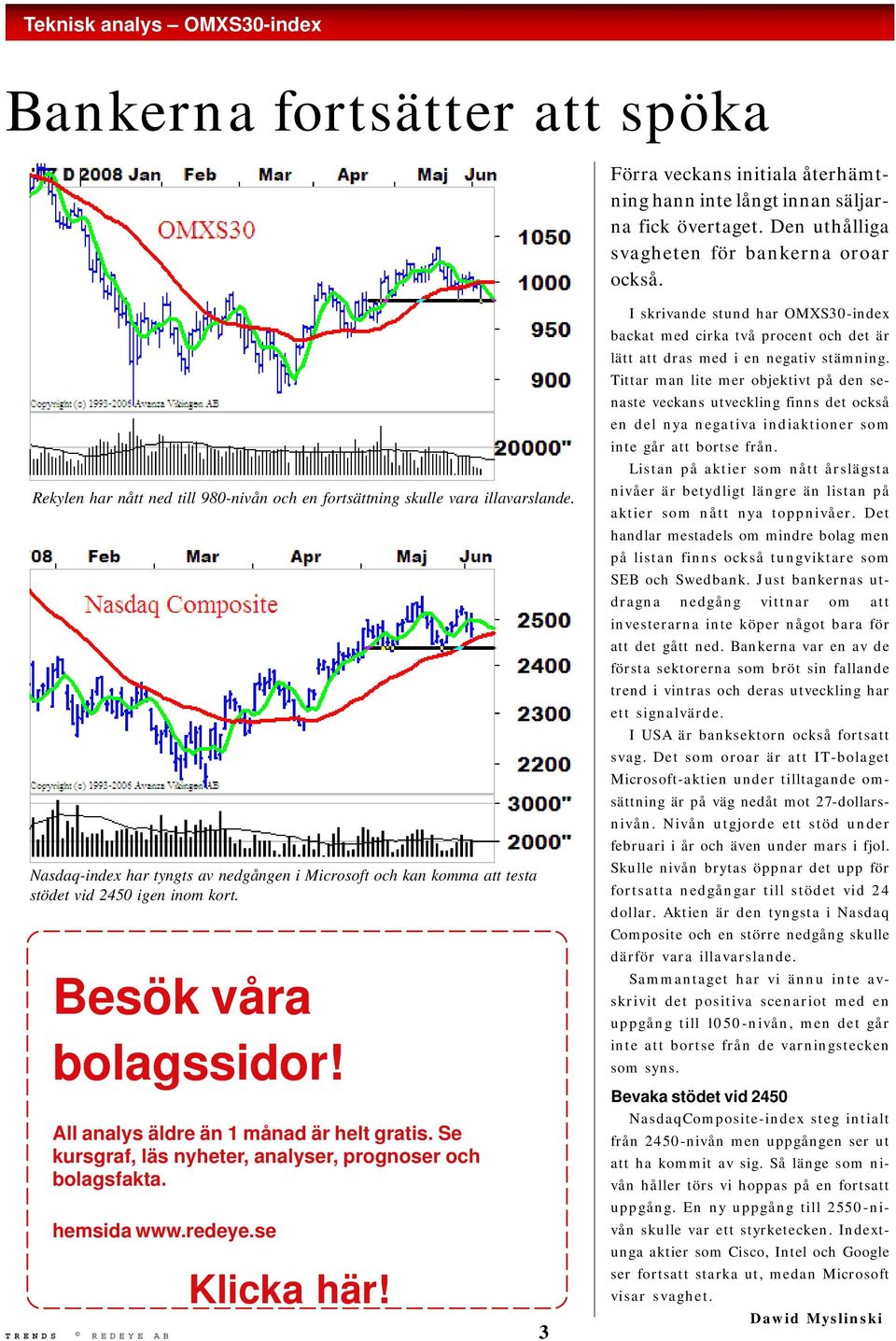 Besök våra bolagssidor! All analys äldre än 1 månad är helt gratis. Se kursgraf, läs nyheter, analyser, prognoser och bolagsfakta. hemsida www.redeye.se Klicka här!