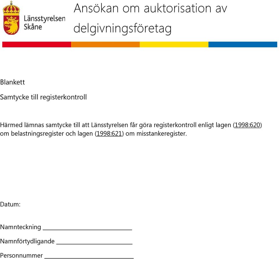 (1998:620) om belastningsregister och lagen (1998:621) om