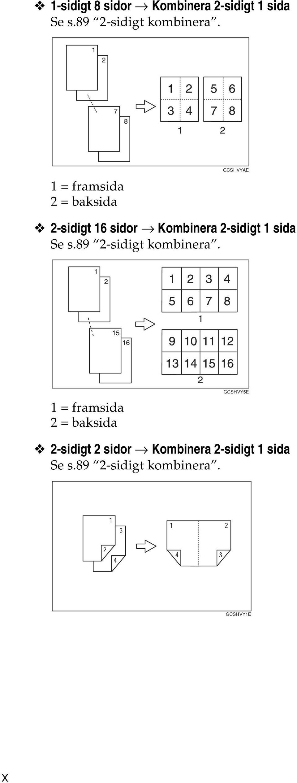 sida Se s.89 -sidigt kombinera.