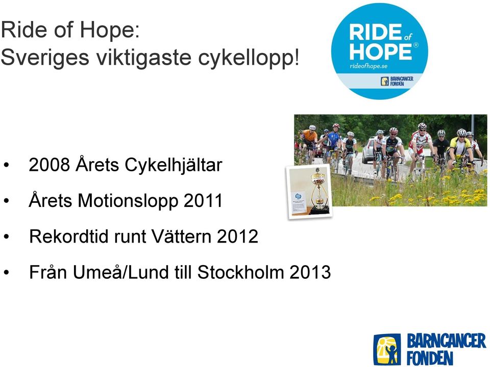2008 Årets Cykelhjältar Årets