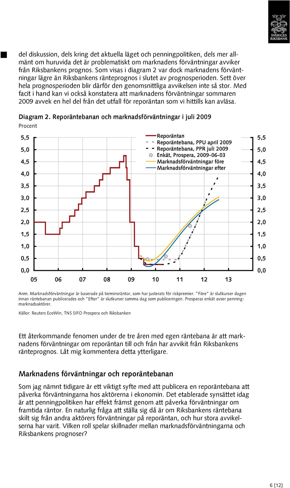 Sett över hela prognosperioden blir därför den genomsnittliga avvikelsen inte så stor.