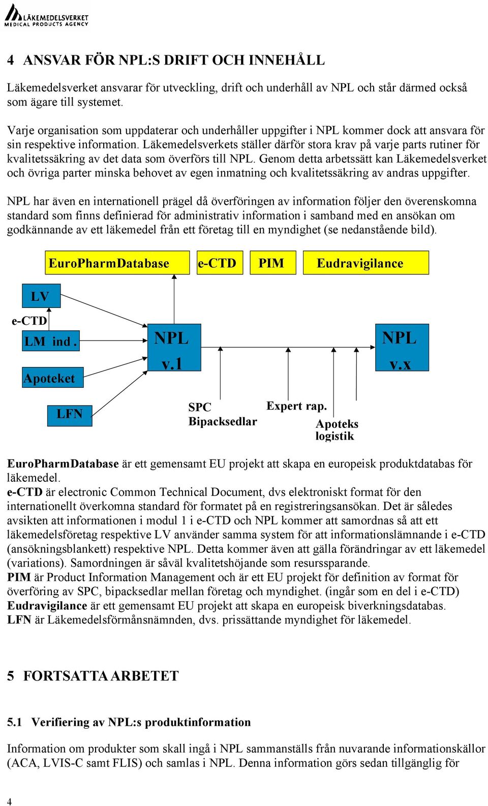 Läkemedelsverkets ställer därför stora krav på varje parts rutiner för kvalitetssäkring av det data som överförs till.