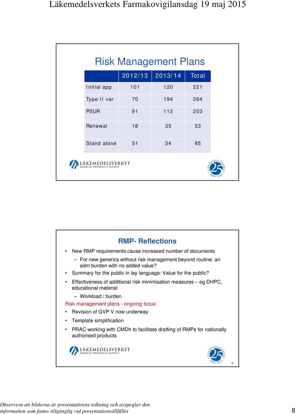 Summary for the public in lay language: Value for the public?