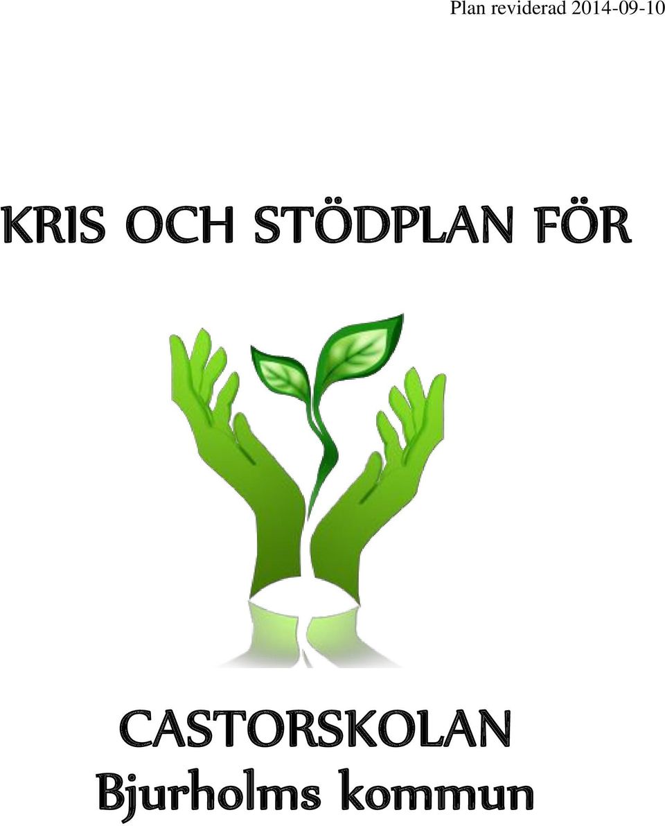 STÖDPLAN FÖR