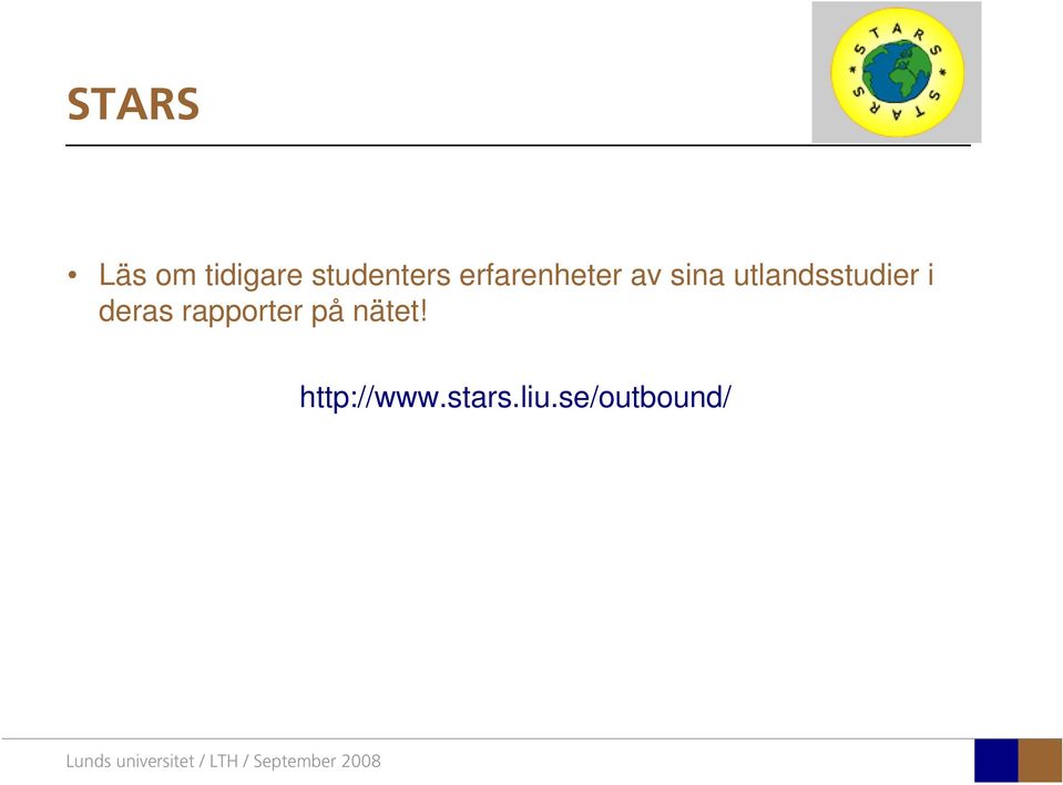 utlandsstudier i deras rapporter