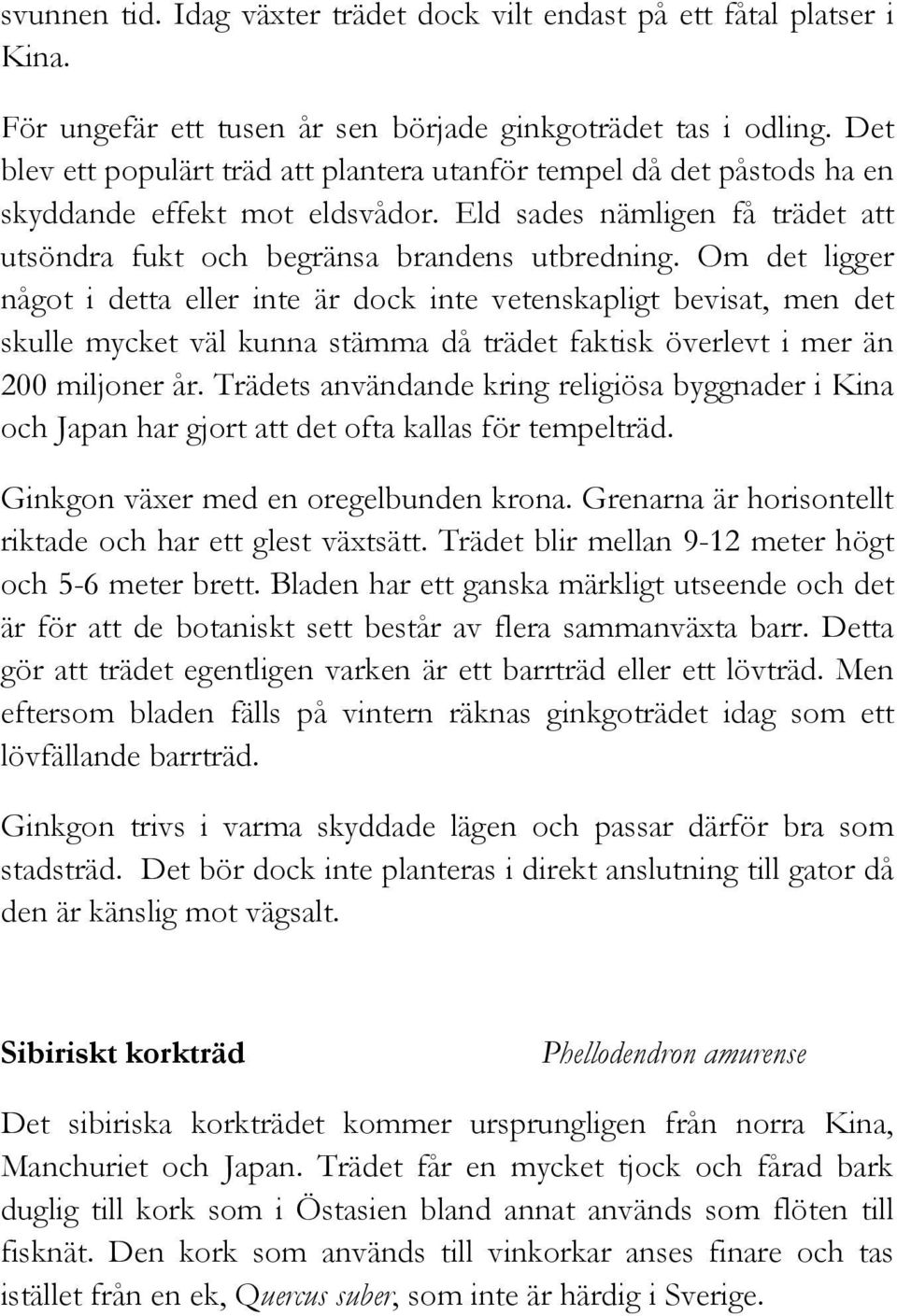 Om det ligger något i detta eller inte är dock inte vetenskapligt bevisat, men det skulle mycket väl kunna stämma då trädet faktisk överlevt i mer än 200 miljoner år.