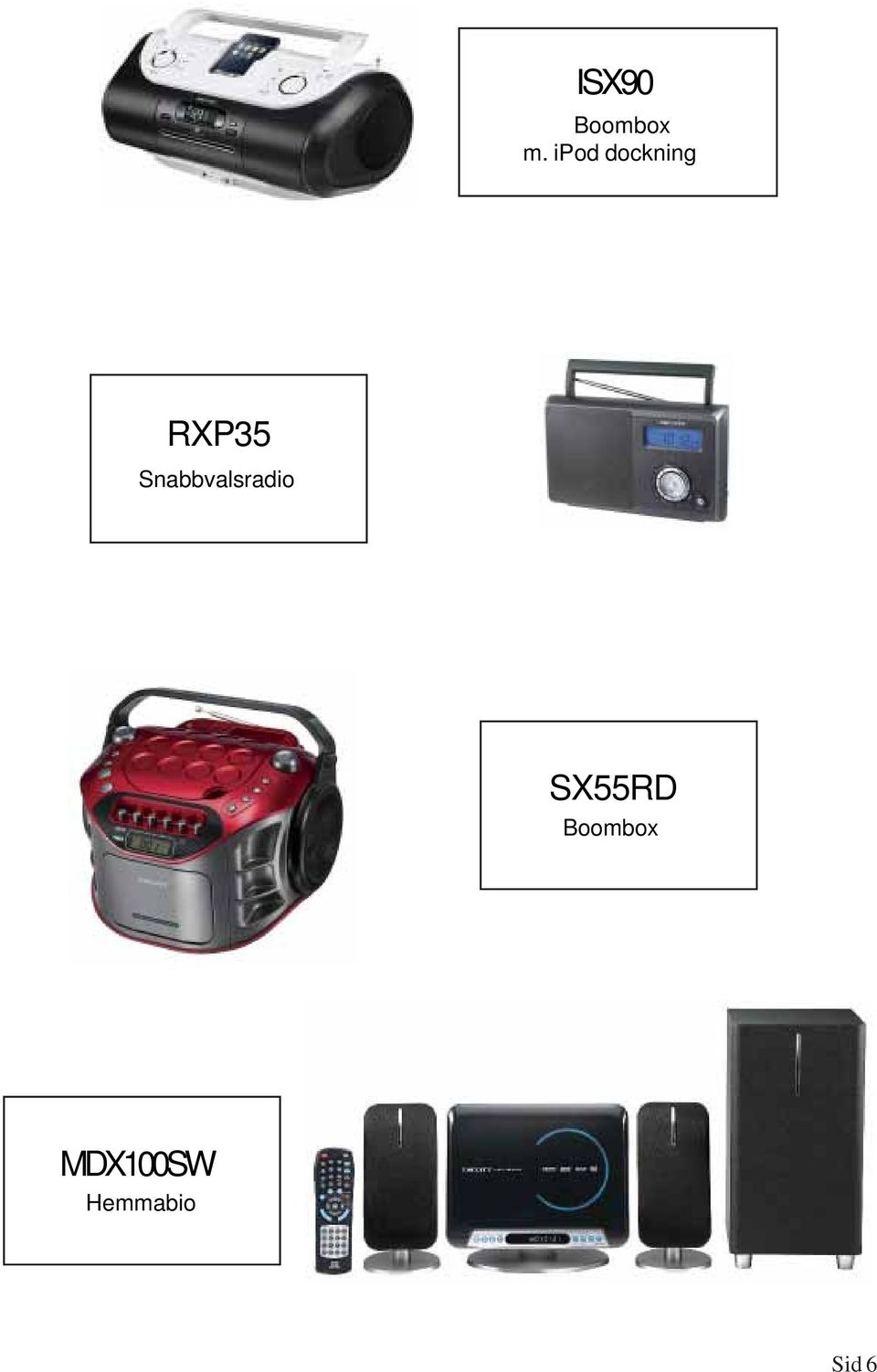 Snabbvalsradio SX55RD