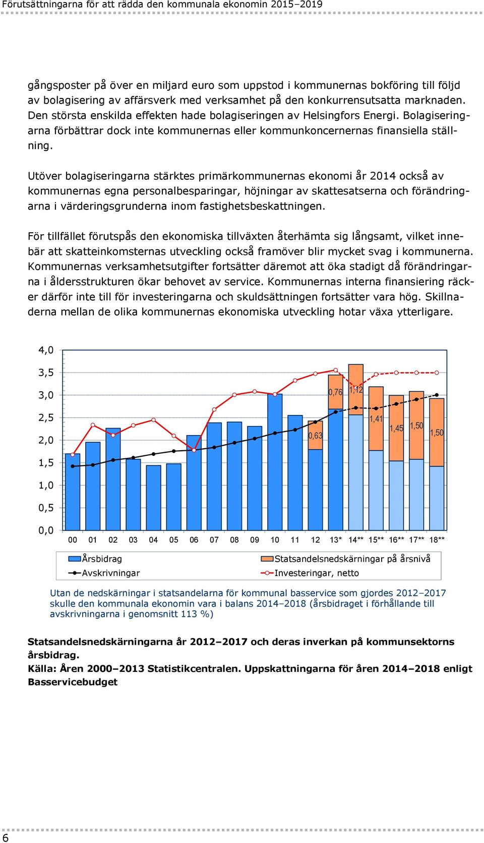 Utöver bolagiseringarna stärktes primärkommunernas ekonomi år 2014 också av kommunernas egna personalbesparingar, höjningar av skattesatserna och förändringarna i värderingsgrunderna inom