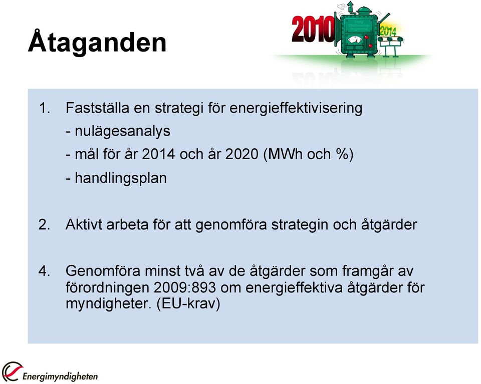 2014 och år 2020 (MWh och %) - handlingsplan 2.