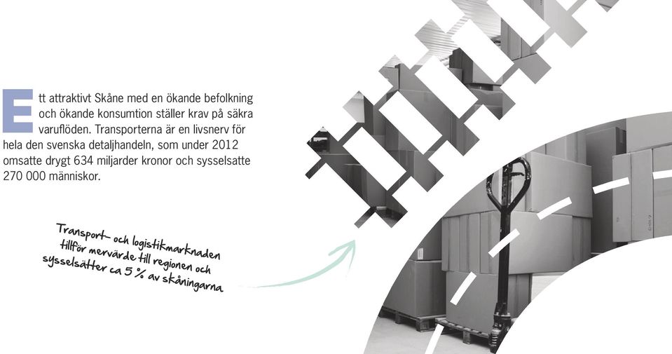 Transporterna är en livsnerv för hela den svenska detaljhandeln, som under 2012 omsatte