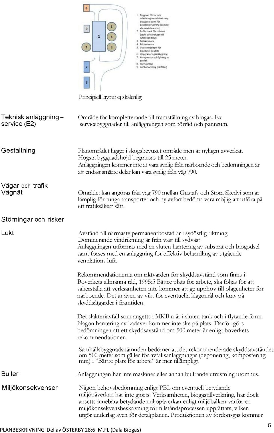 Anläggningen kommer inte at vara synlig från närboende och bedömningen är att endast smärre delar kan vara synlig från väg 790.