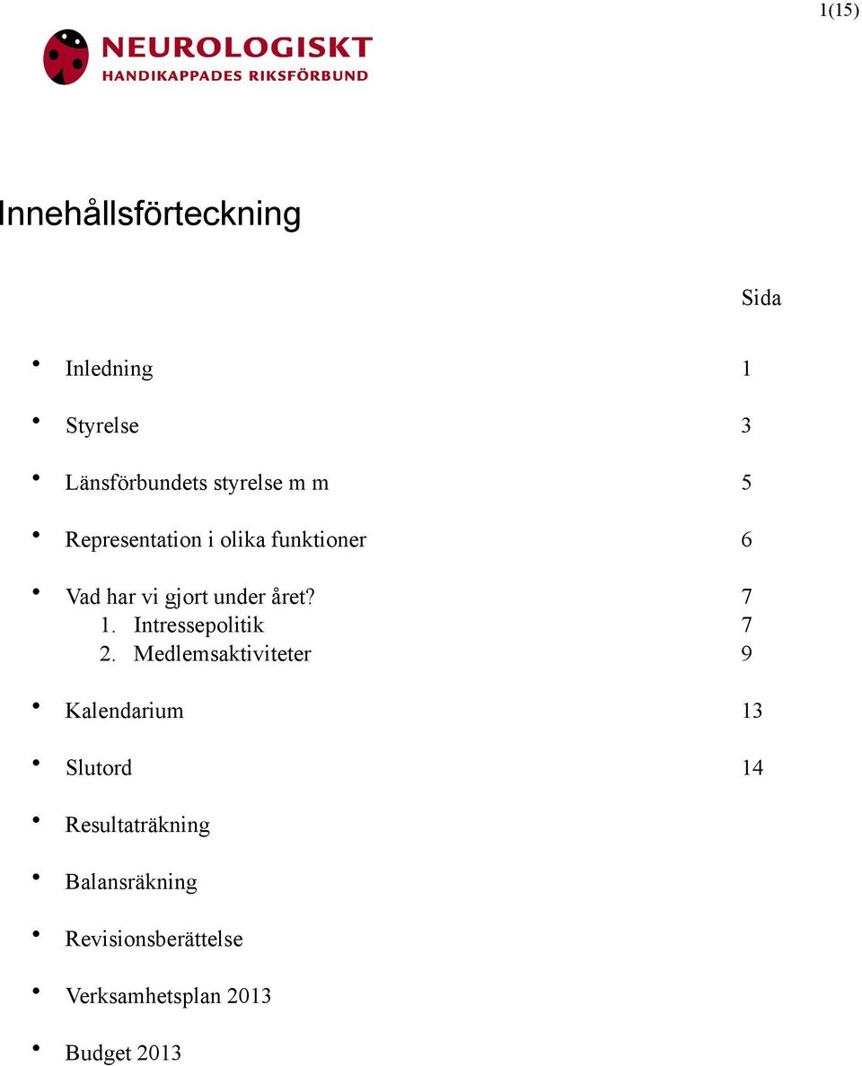 året? 7 1. Intressepolitik 7 2.