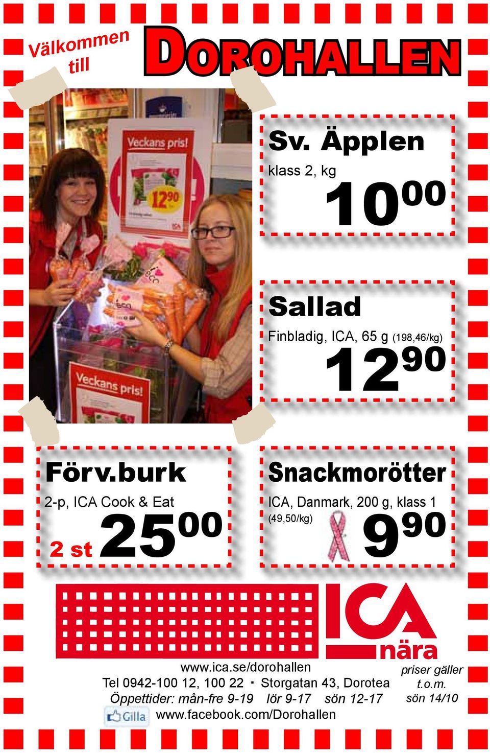 burk 2-p, ICA Cook & Eat 2 st 25 00 Snackmorötter ICA, Danmark, 200 g, klass 1 (49,50/kg) 9