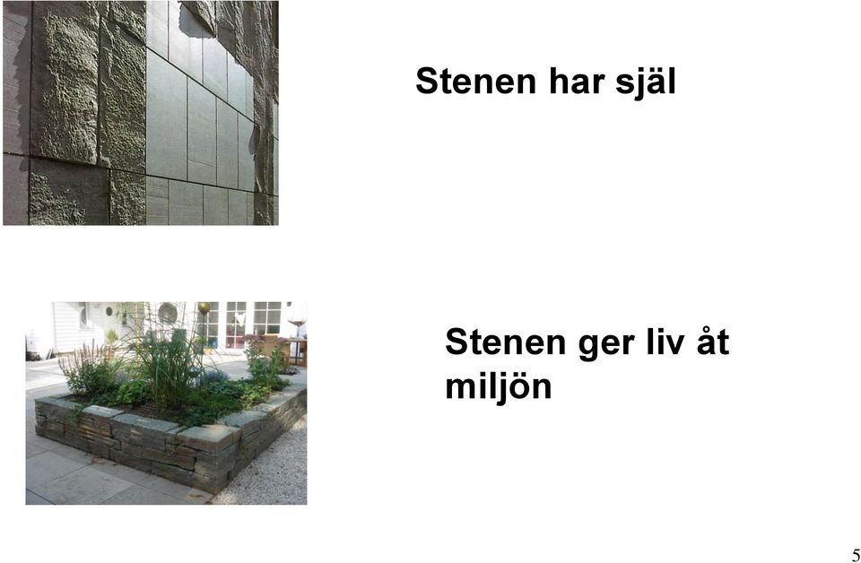 Stenen ger