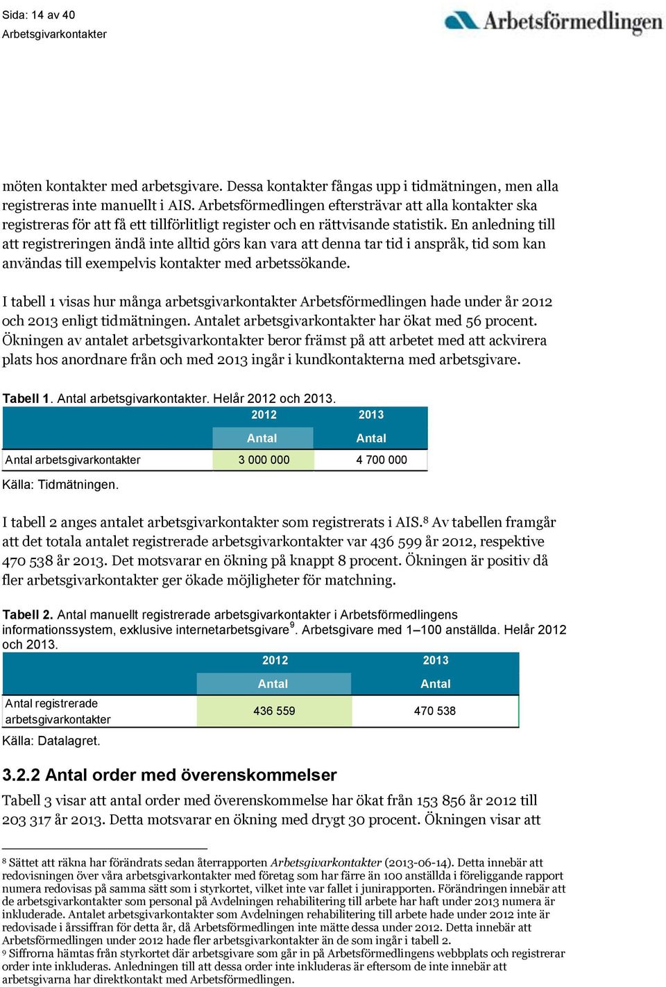 En anledning till att registreringen ändå inte alltid görs kan vara att denna tar tid i anspråk, tid som kan användas till exempelvis kontakter med arbetssökande.