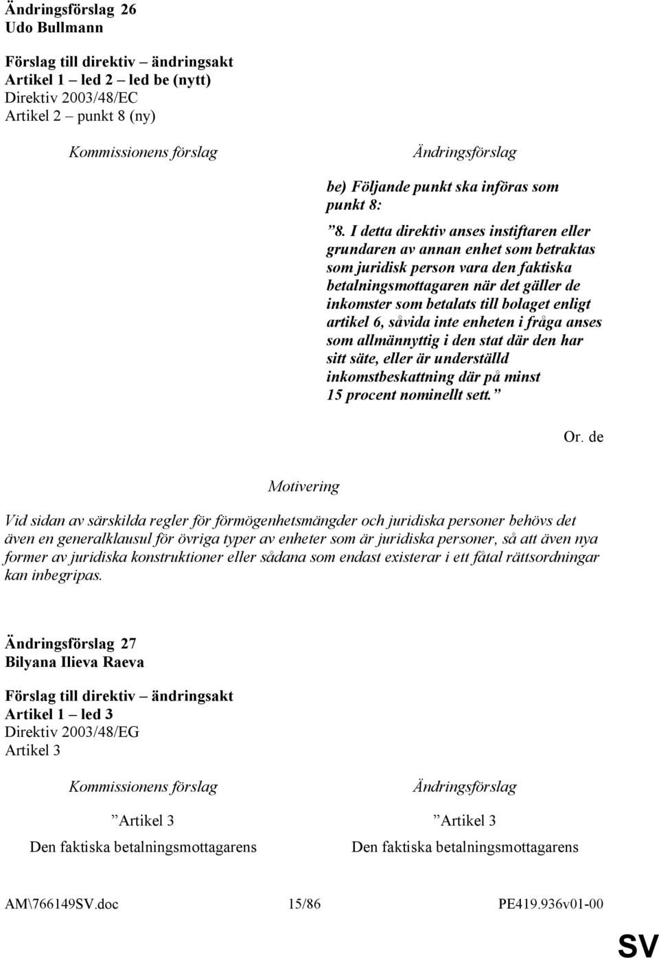 artikel 6, såvida inte enheten i fråga anses som allmännyttig i den stat där den har sitt säte, eller är underställd inkomstbeskattning där på minst 15 procent nominellt sett. Or.