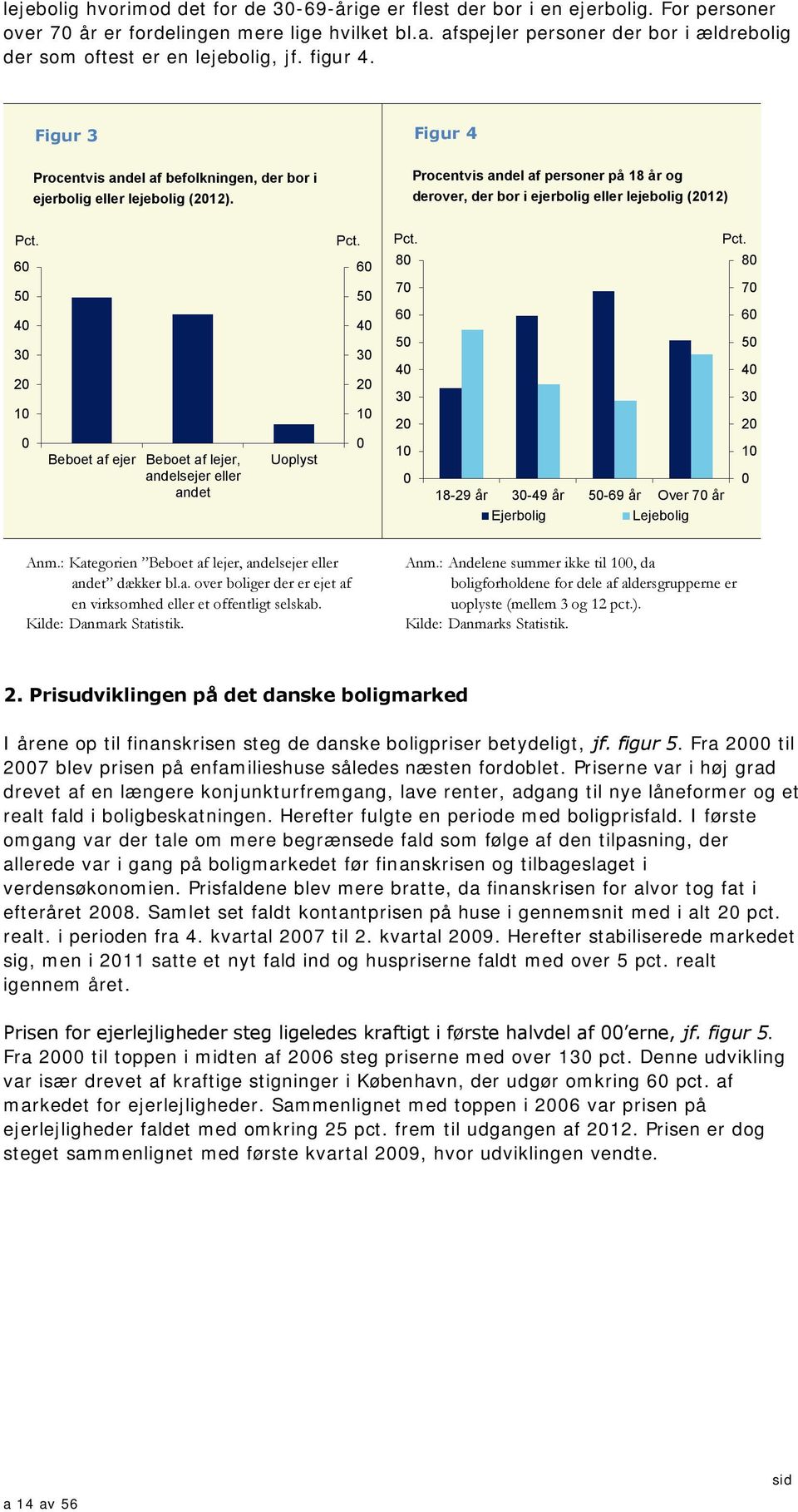 Procentvis andel af personer på 18 år og derover, der bor i ejerbolig eller lejebolig (212) Pct. 6 Pct. 6 Pct. 8 Pct.