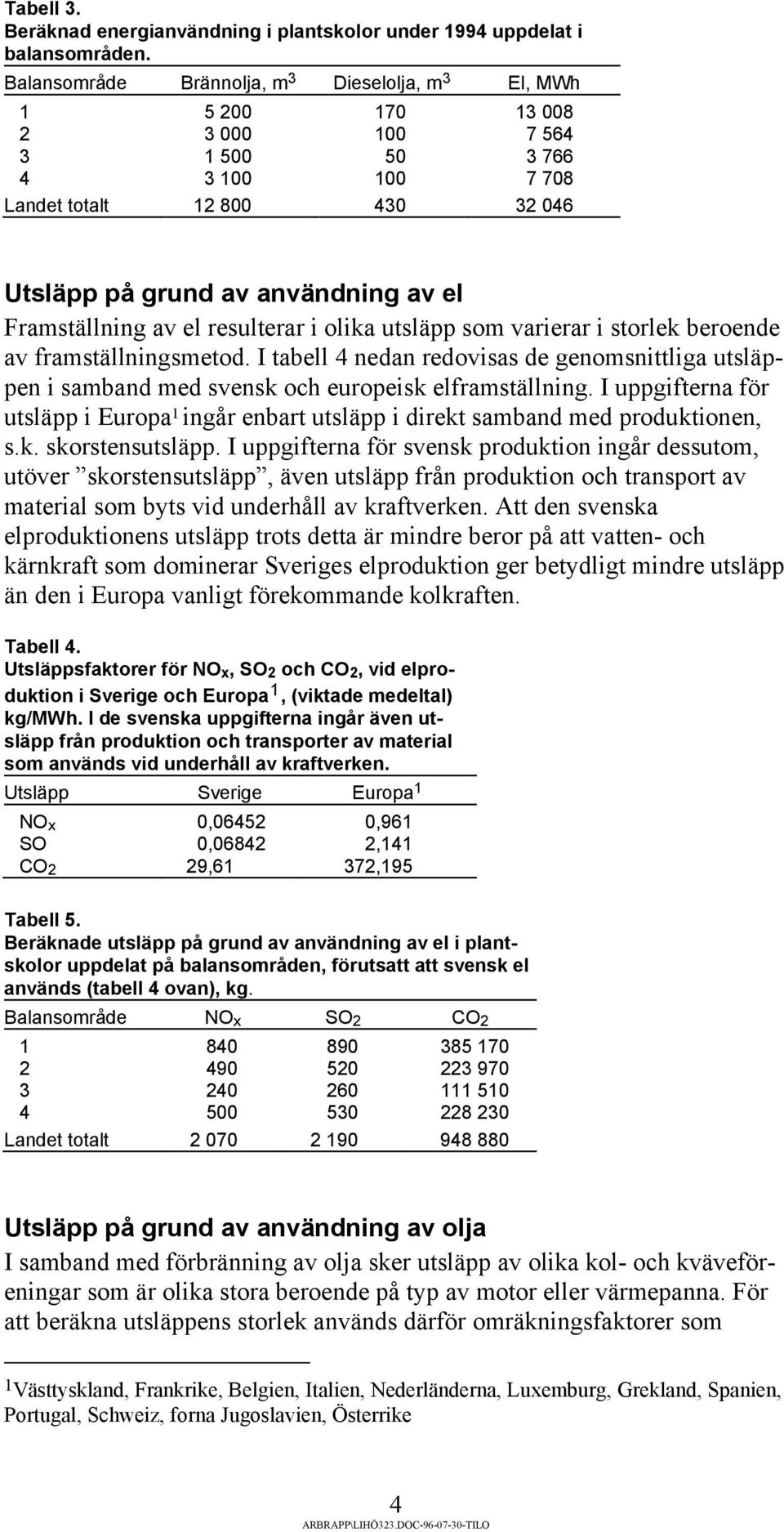 Framställning av el resulterar i olika utsläpp som varierar i storlek beroende av framställningsmetod.