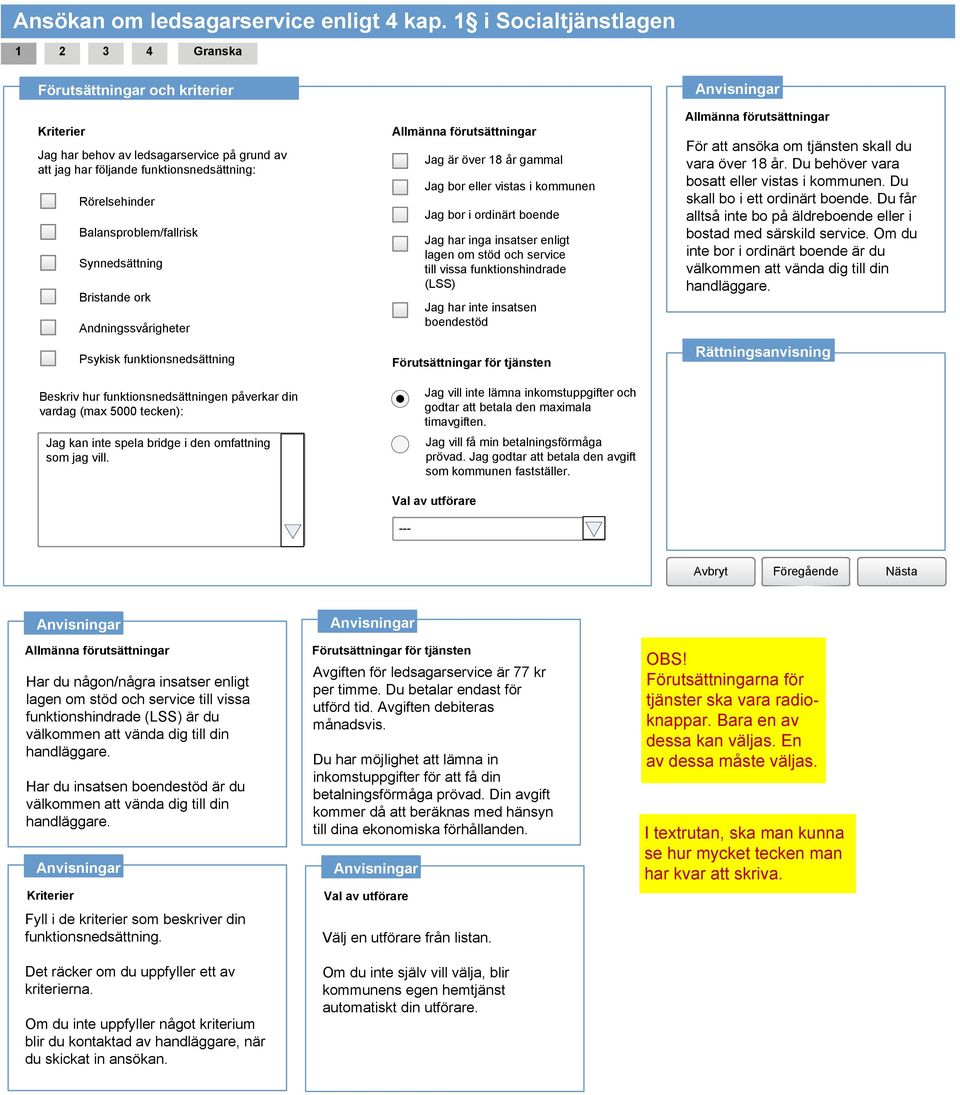 Balansproblem/fallrisk Synnedsättning Bristande ork Andningssvårigheter Psykisk funktionsnedsättning Beskriv hur funktionsnedsättningen påverkar din vardag (max 5000 tecken): g kan inte spela bridge