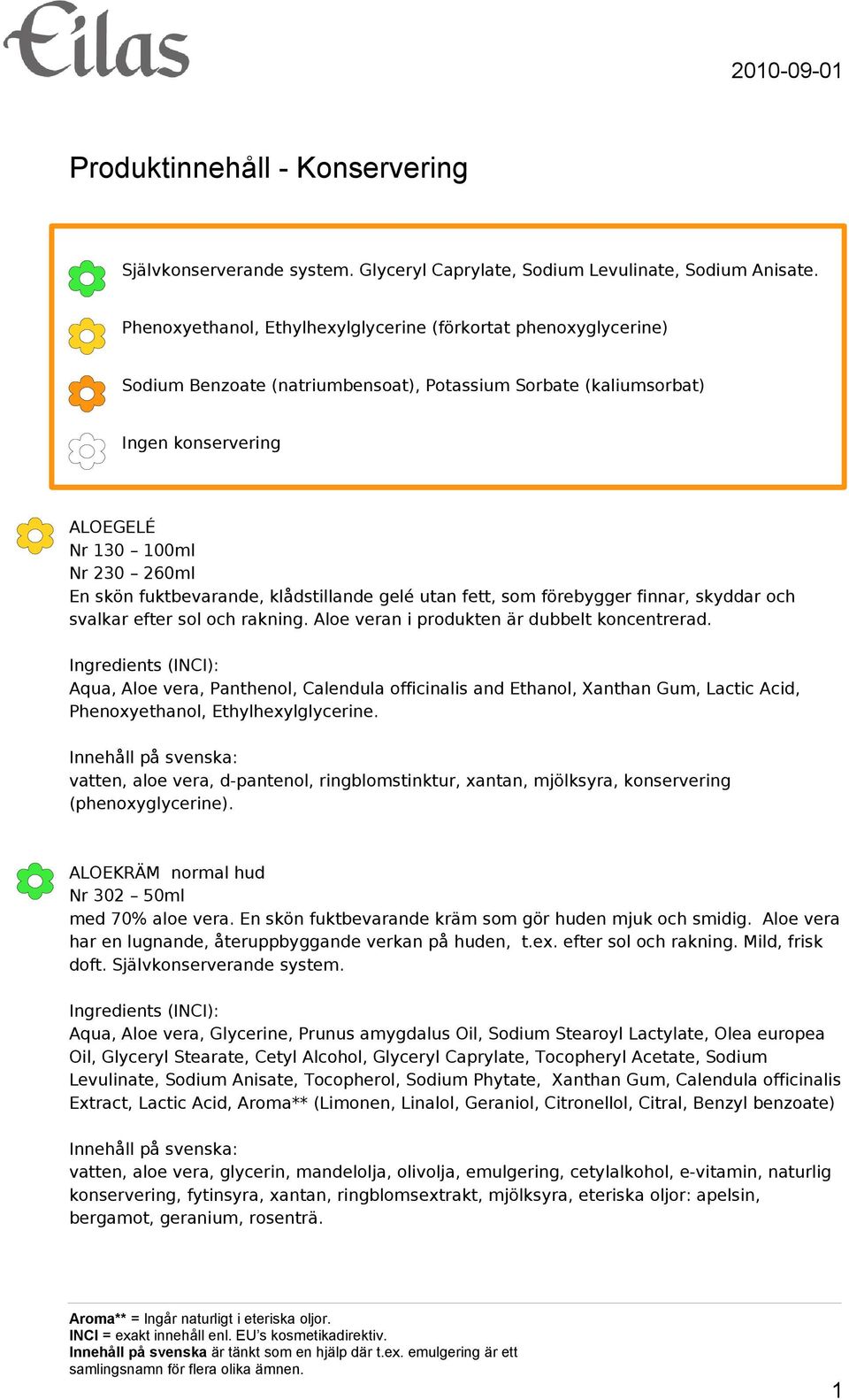 fuktbevarande, klådstillande gelé utan fett, som förebygger finnar, skyddar och svalkar efter sol och rakning. Aloe veran i produkten är dubbelt koncentrerad.