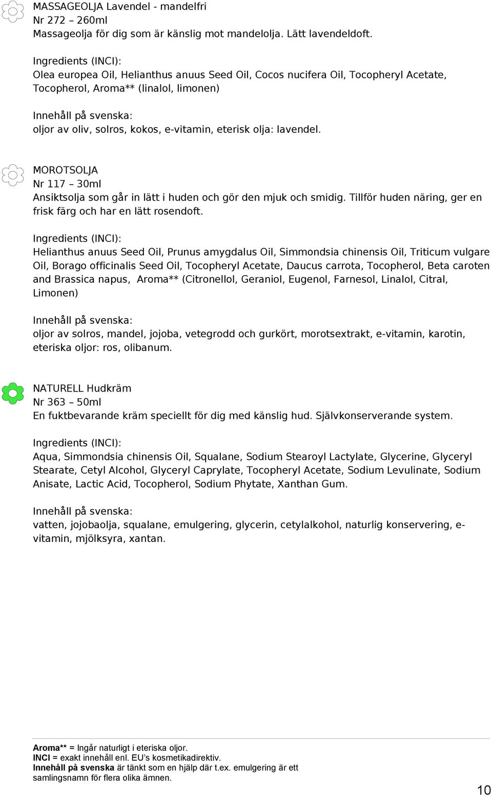 MOROTSOLJA Nr 117 30ml Ansiktsolja som går in lätt i huden och gör den mjuk och smidig. Tillför huden näring, ger en frisk färg och har en lätt rosendoft.