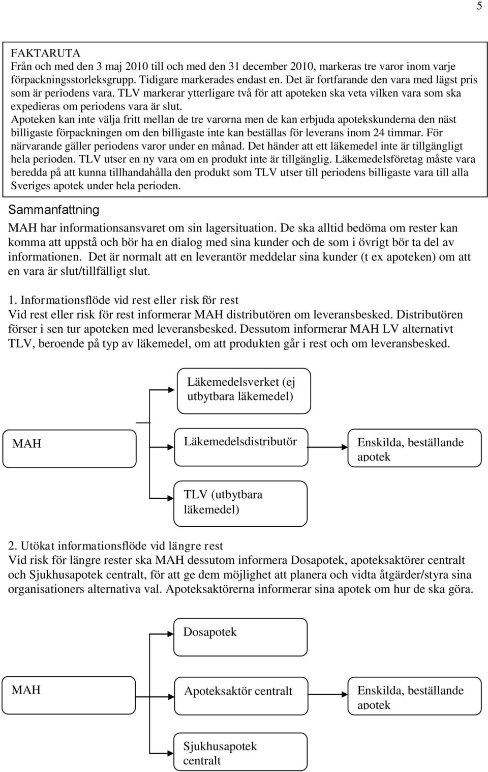 Apoteken kan inte välja fritt mellan de tre varorna men de kan erbjuda apotekskunderna den näst billigaste förpackningen om den billigaste inte kan beställas för leverans inom 24 timmar.