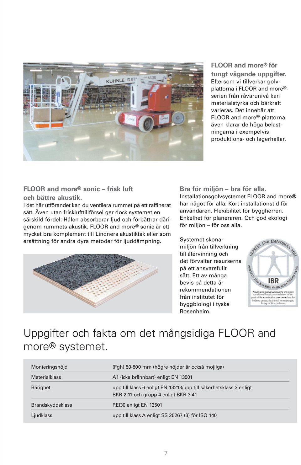 I det här utförandet kan du ventilera rummet på ett raffinerat sätt. Även utan frisklufttillförsel ger dock systemet en särskild fördel: Hålen absorberar ljud och förbättrar därigenom rummets akustik.