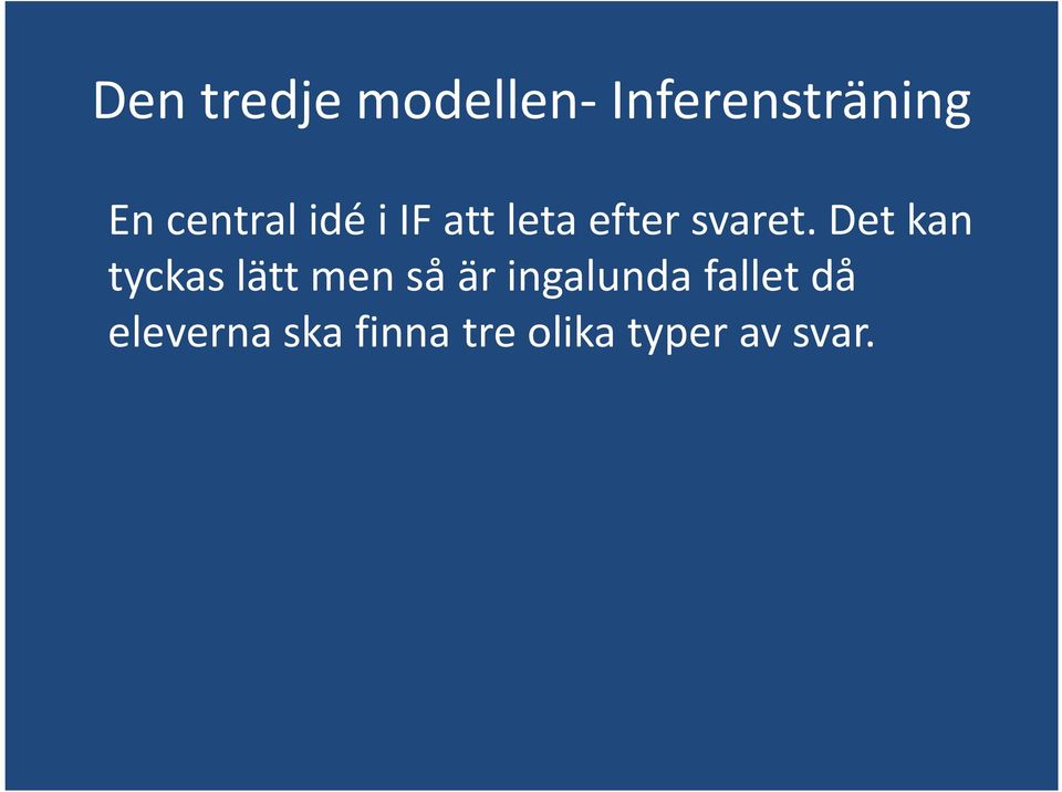 Det kan tyckas lätt men så är ingalunda