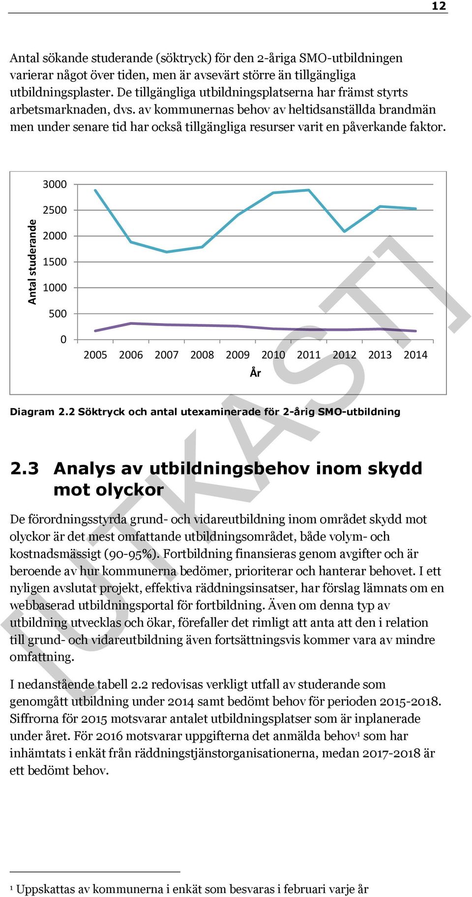 av kommunernas behov av heltidsanställda brandmän men under senare tid har också tillgängliga resurser varit en påverkande faktor.