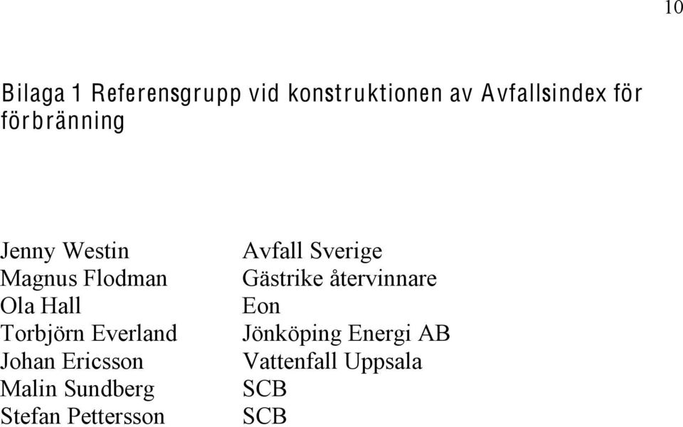 Johan Ericsson Malin Sundberg Stefan Pettersson Avfall Sverige