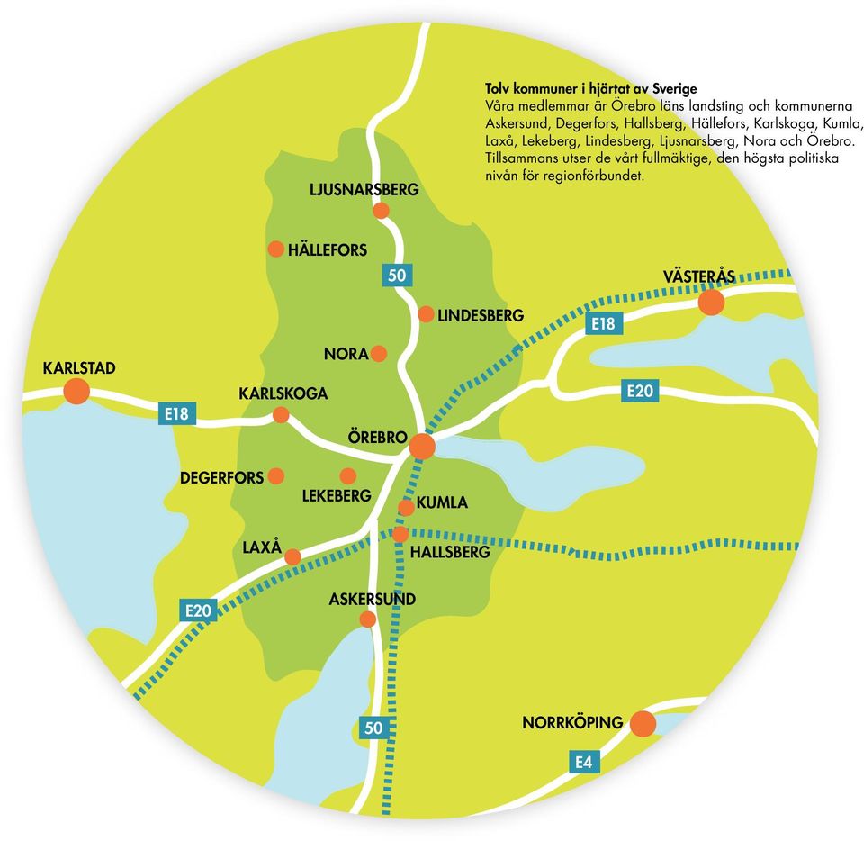 Örebro. Tillsammans utser de vårt fullmäktige, den högsta politiska nivån för regionförbundet.