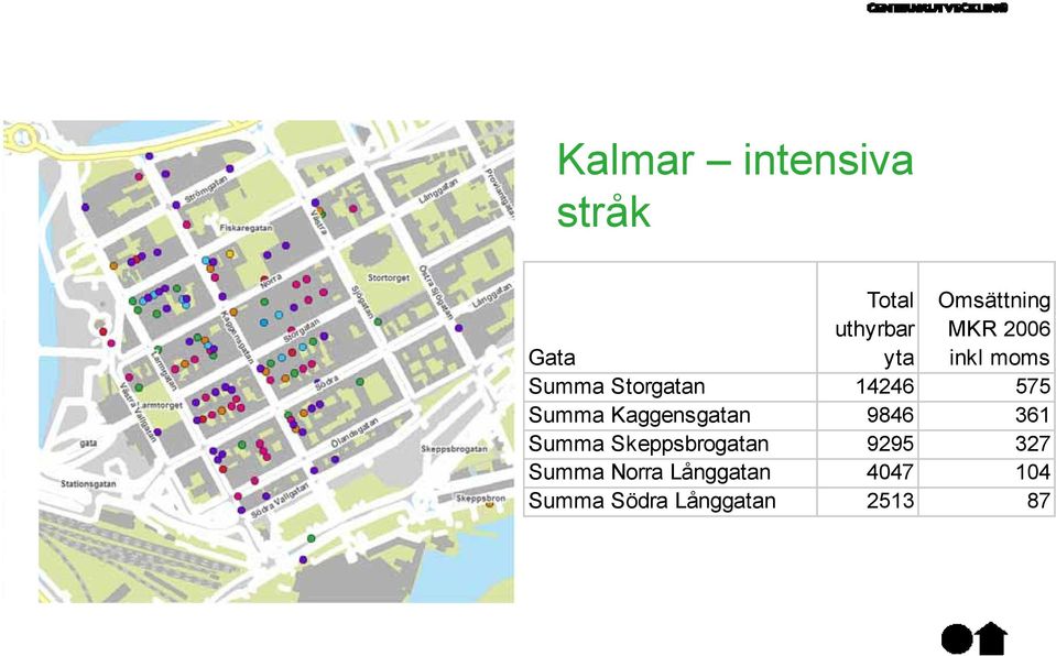 Kaggensgatan 9846 361 Summa Skeppsbrogatan 9295 327