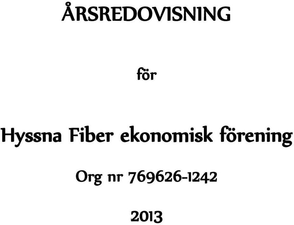 ekonomisk förening