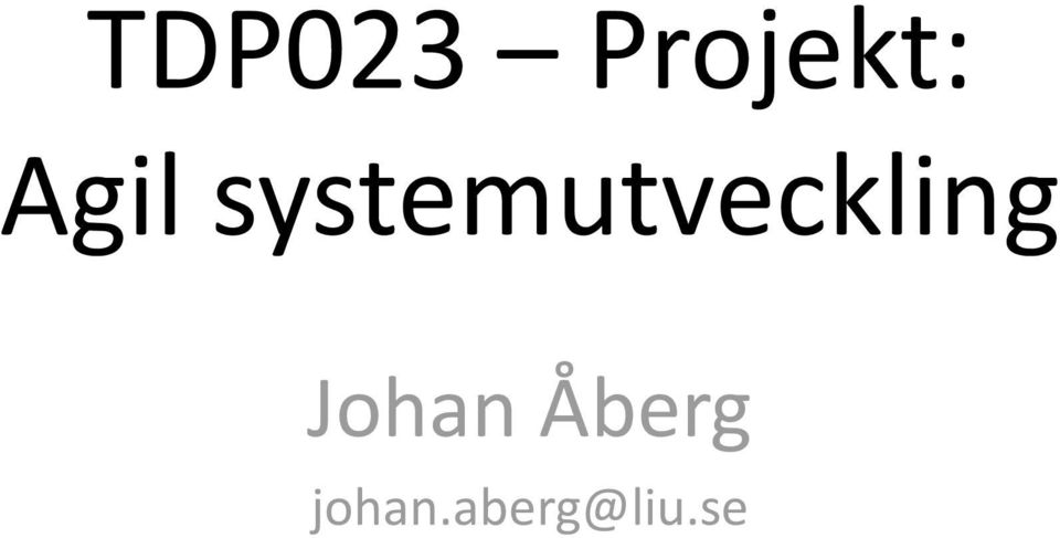 systemutveckling