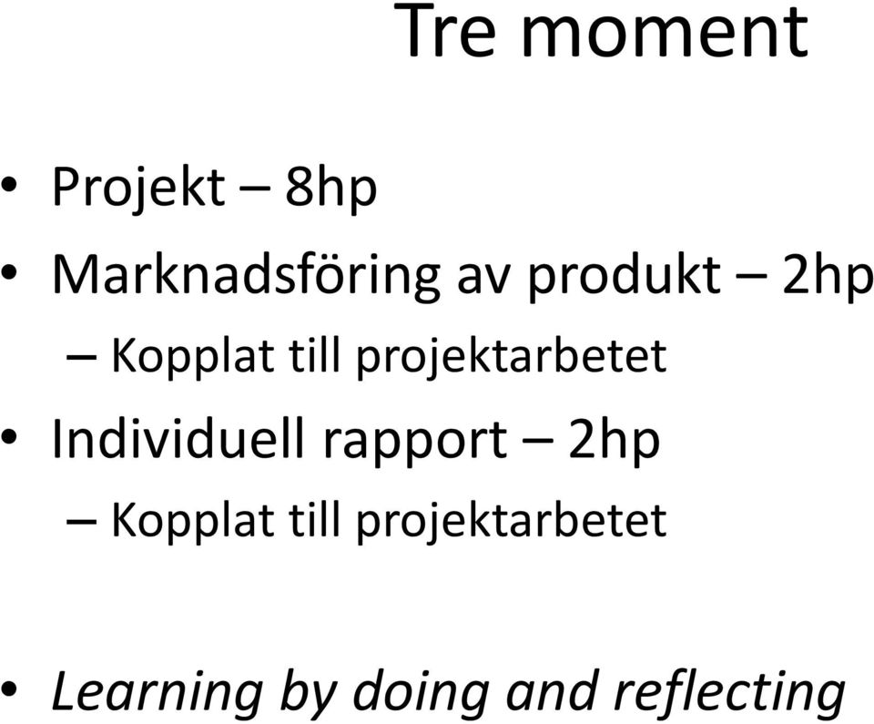 Individuell rapport 2hp Kopplat till