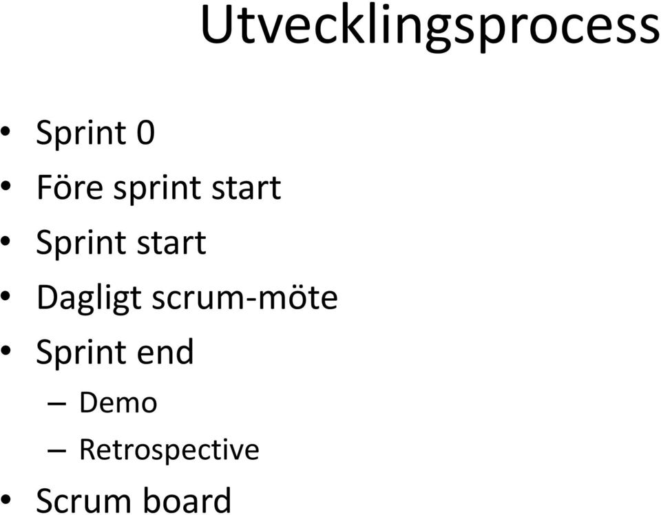 start Dagligt scrum-möte