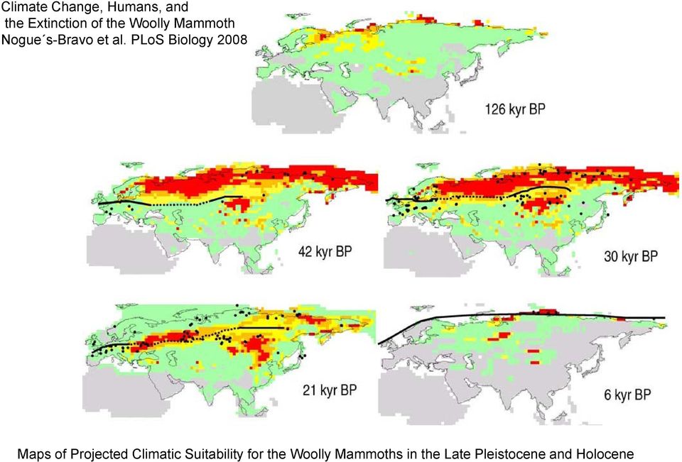 PLoS Biology 2008 Maps of Projected Climatic