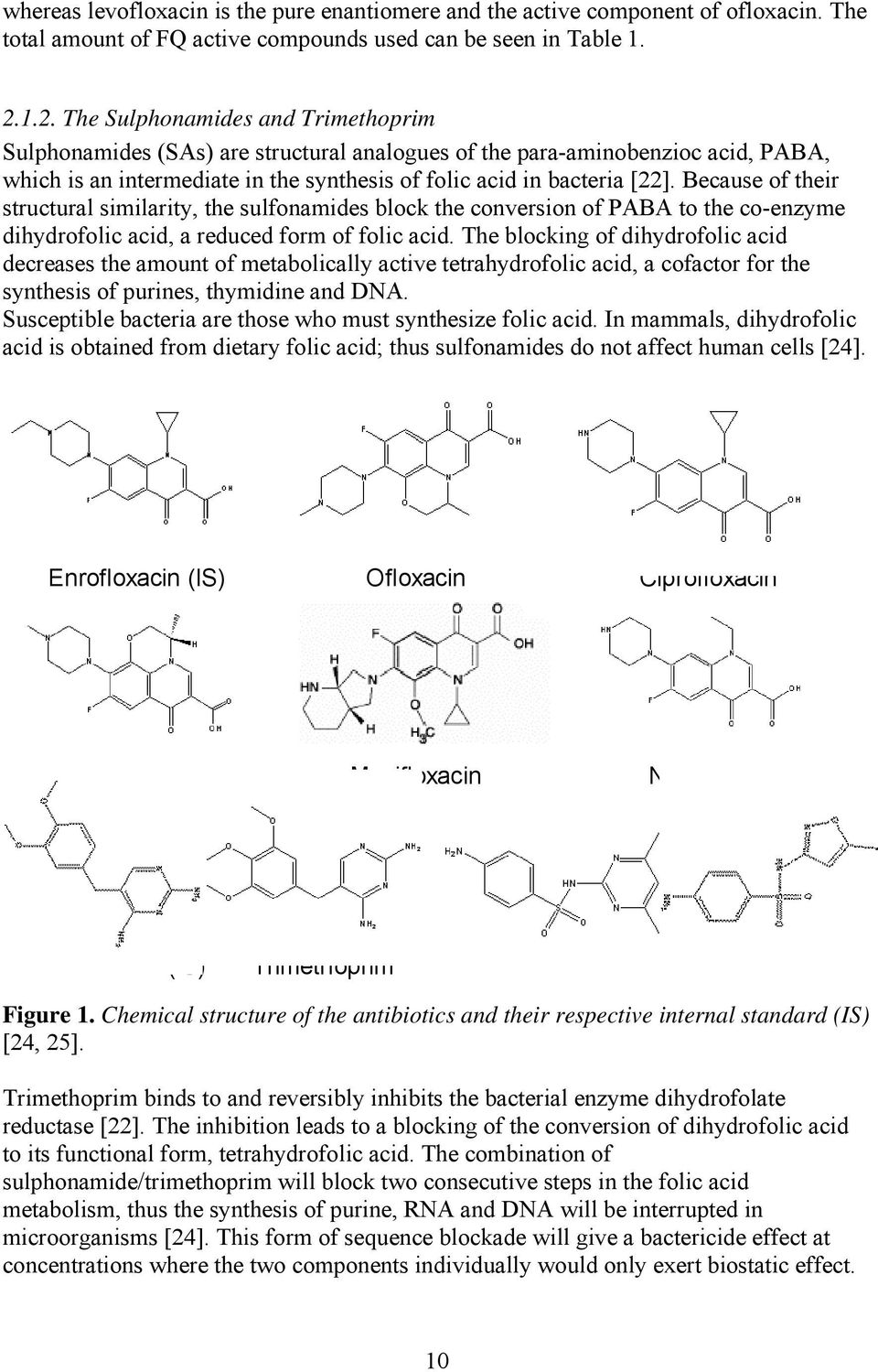 Because of their structural similarity, the sulfonamides block the conversion of PABA to the co-enzyme dihydrofolic acid, a reduced form of folic acid.