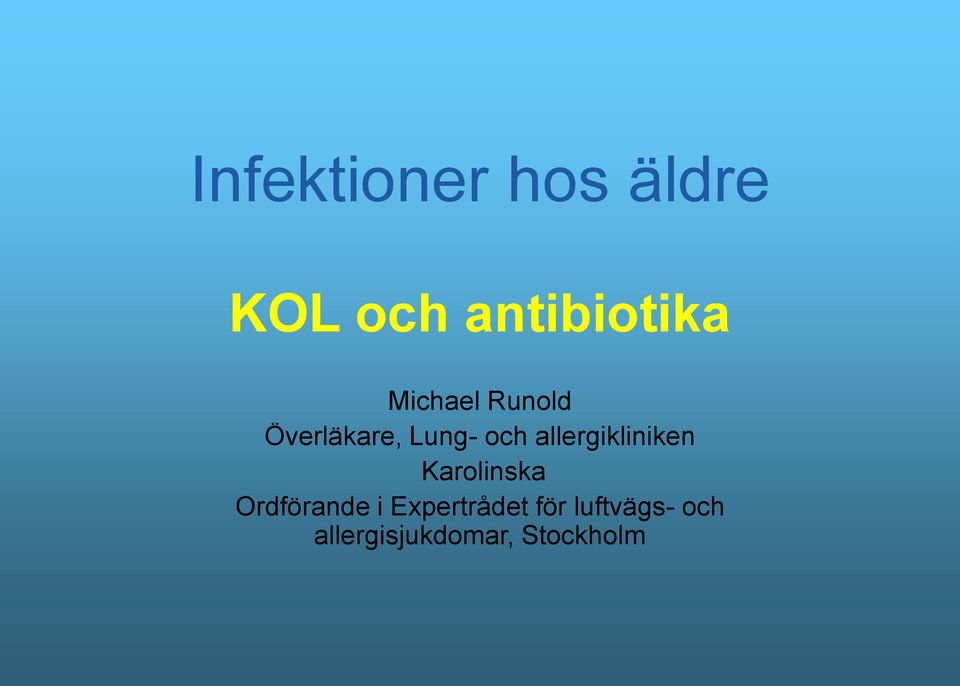 allergikliniken Karolinska Ordförande i