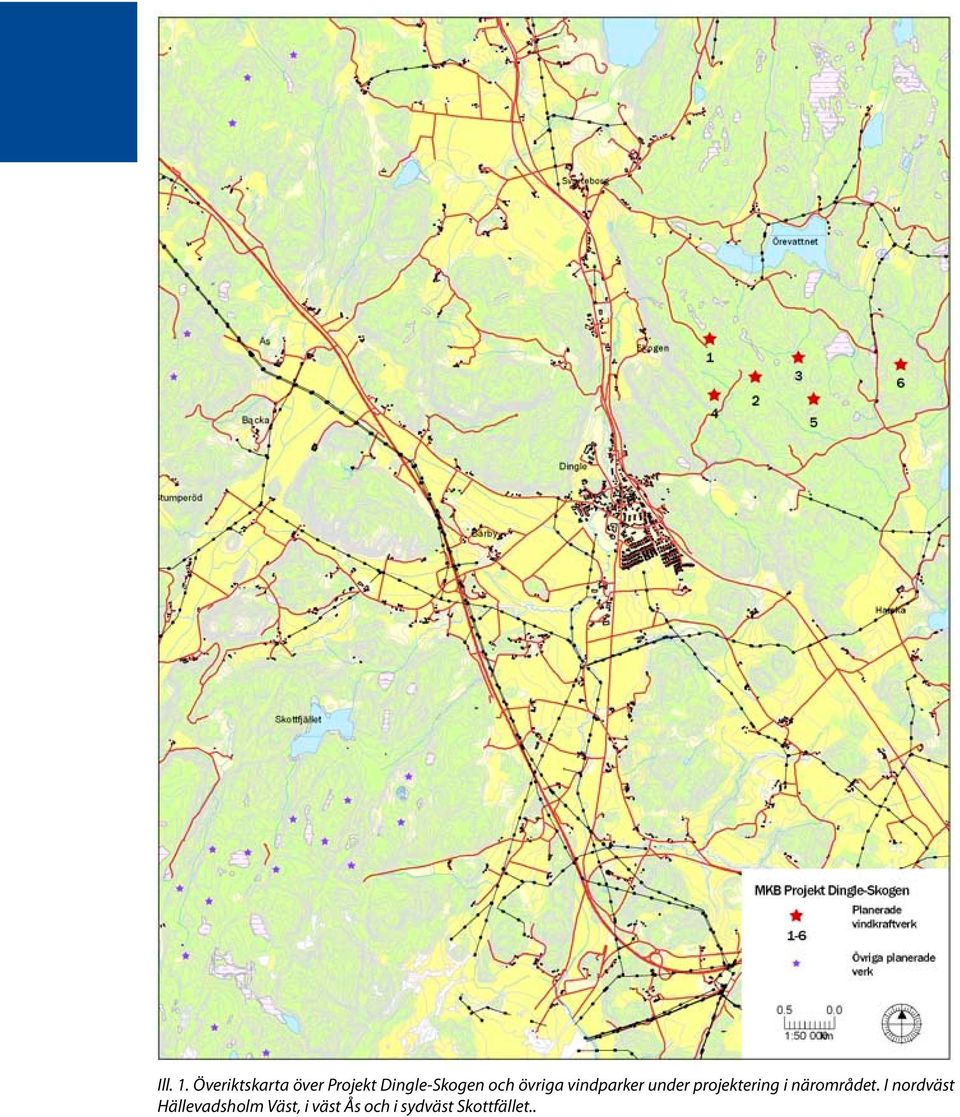 och övriga vindparker under projektering i