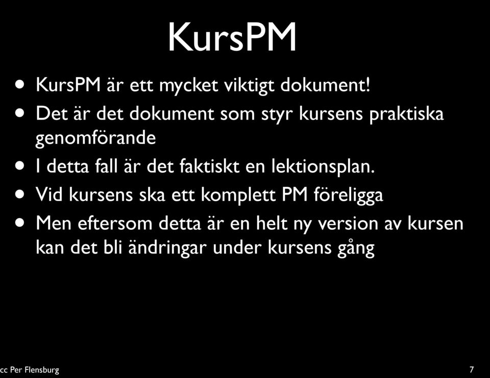 fall är det faktiskt en lektionsplan.