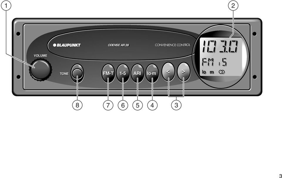 CONTROL VOLUME TONE FM-T