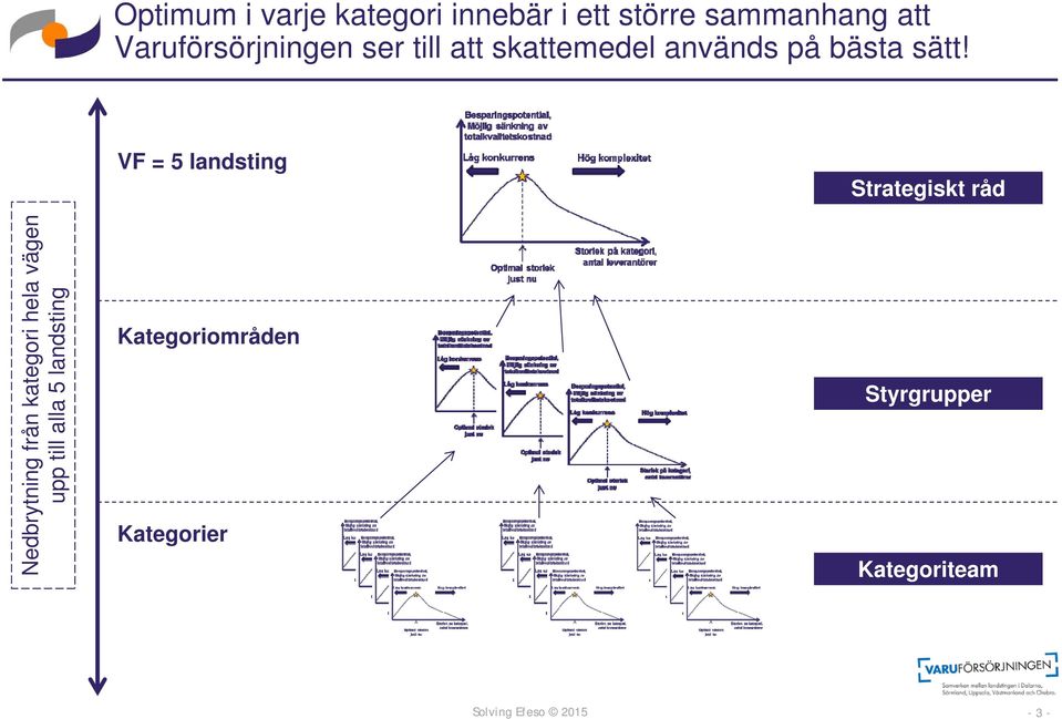 VF = 5 landsting Strategiskt råd Nedbrytning från kategori hela vägen upp