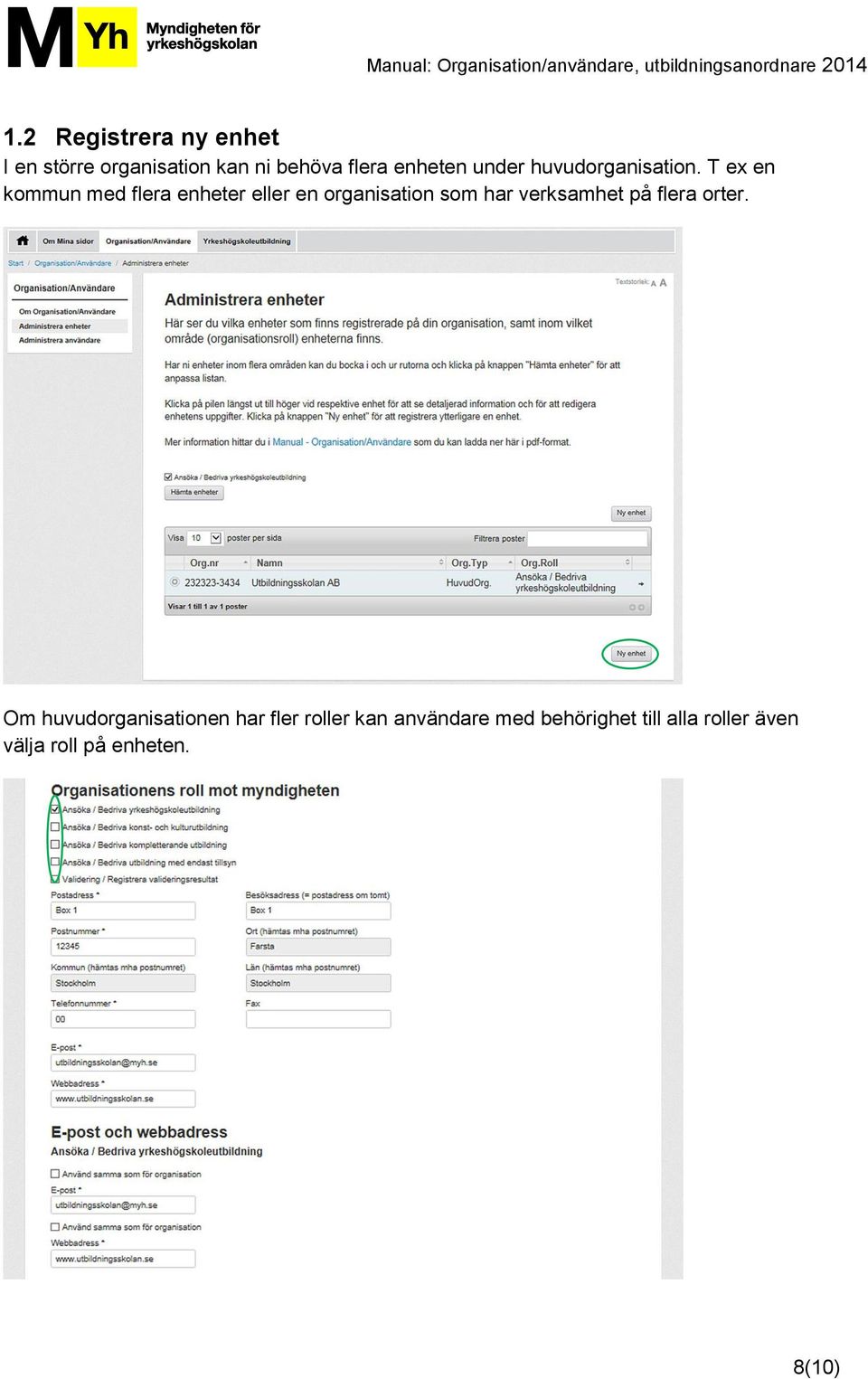 T ex en kommun med flera enheter eller en organisation som har verksamhet på