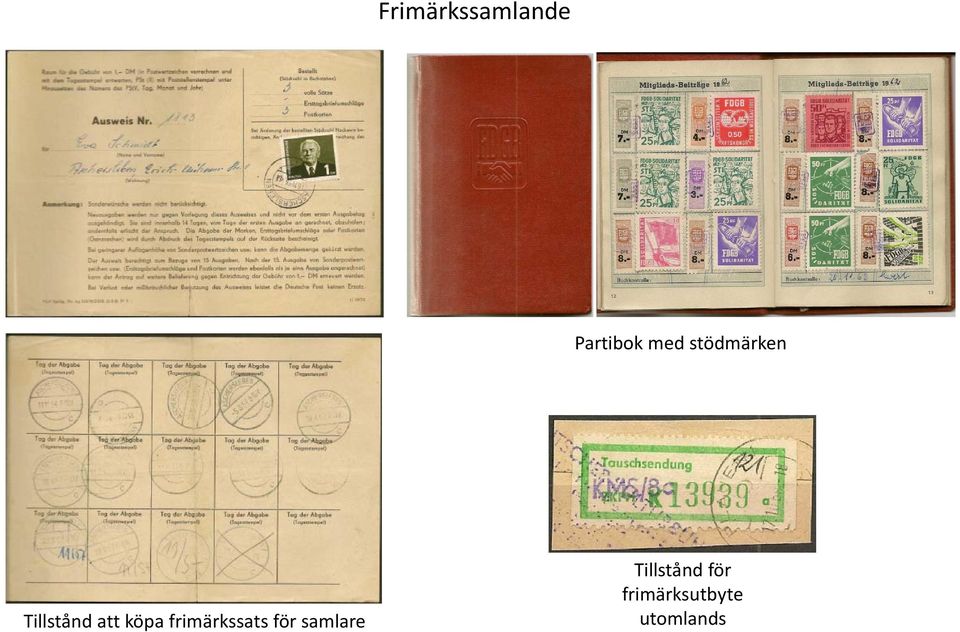 frimärkssats för samlare